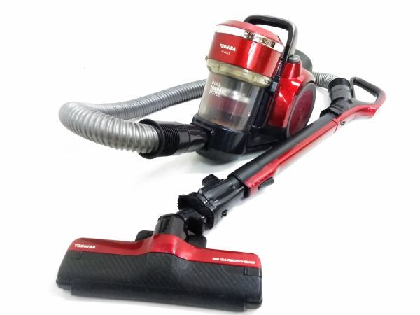 R◆TOSHIBA/東芝 VC-SG512 サイクロン 掃除機 トルネオV グラン レッド 電機 掃除機 デュアル トルネード システム [0428B1] @140 ◆