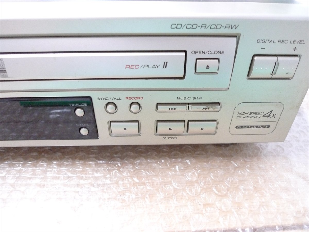 現状品 RW-D280 TEAC リモコン付き CDRデッキ ティアック 難あり 管理