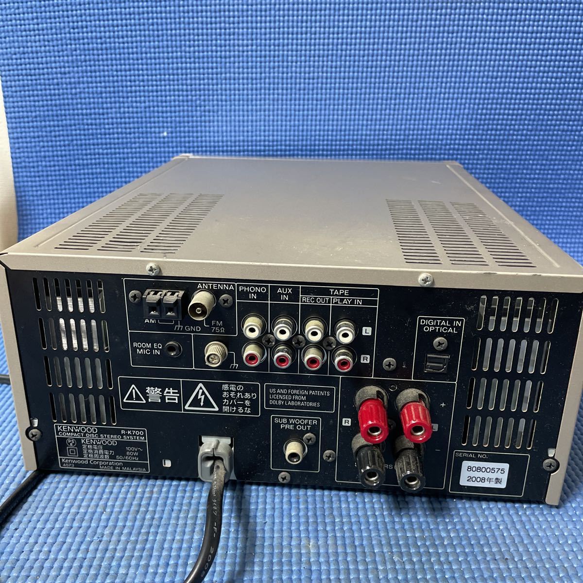 KENWOOD R-K700 CD⁄MDレシーバー メンテ済 動作良好 JVC