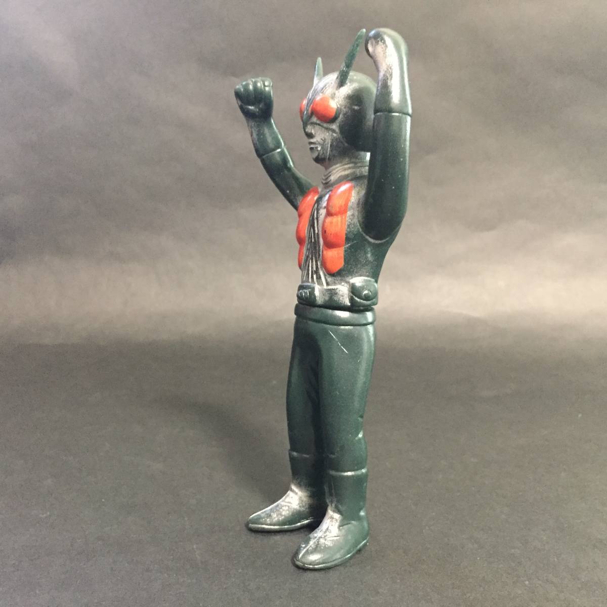 ☆希少 無版権 当時物 ライダーマン ソフビフィギュア 約15cm 仮面 