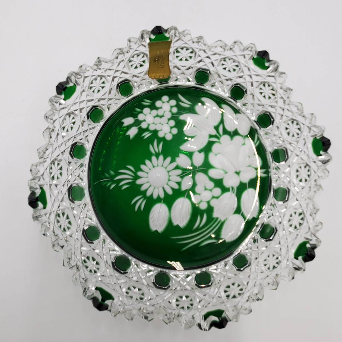 美品⁄ マイセンクリスタル 60周年記念 ロンドンフラワー グラス 箱つき