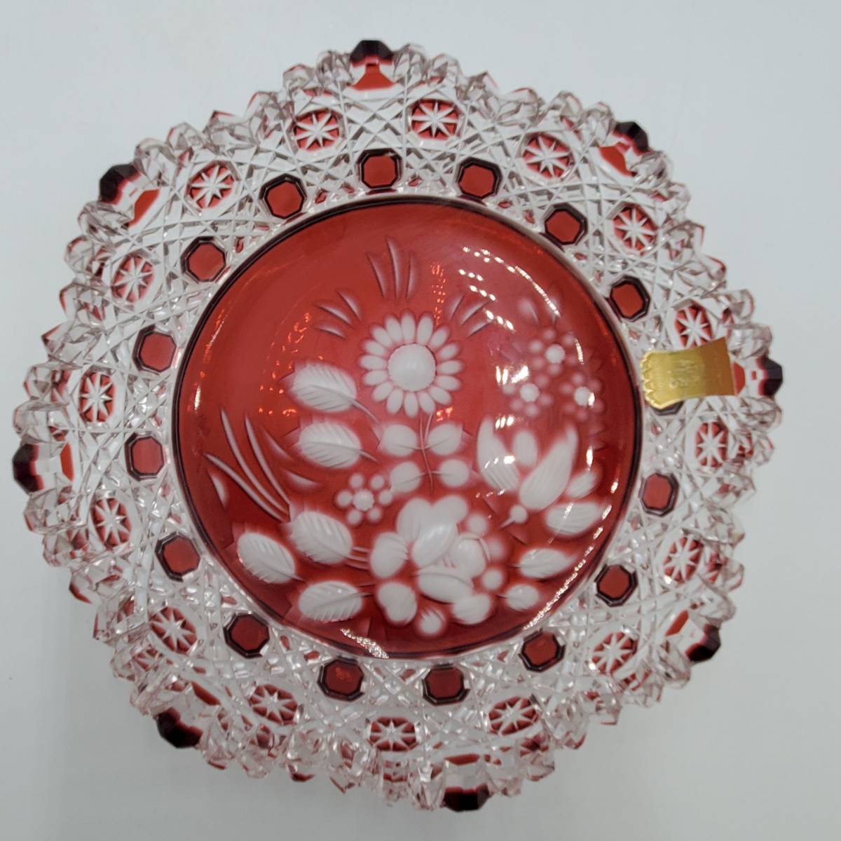 美品⁄ マイセンクリスタル 60周年記念 ロンドンフラワー グラス 箱つき