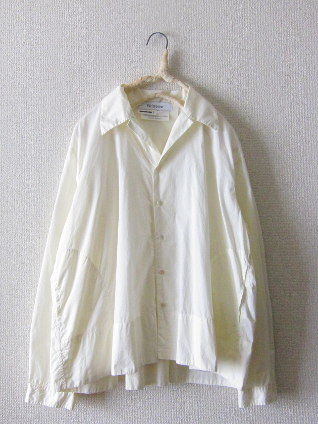 【Veritecoeur ヴェリテクール＊オープンカラーシャツ＊VC-1858】