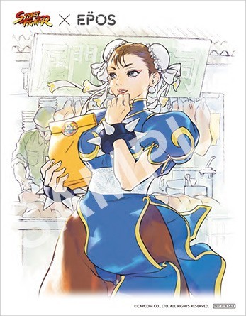 ストリートファイター 描き下ろし春麗イラスト キャンバスボード