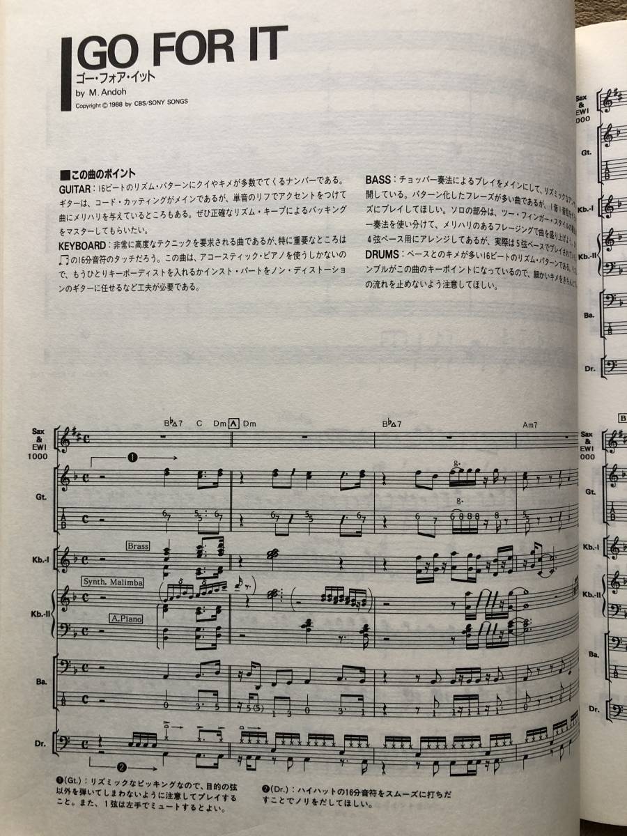 ザ・スクエア T-SQUARE 「YES，NO.」バンドスコア THE SQUARE バンド