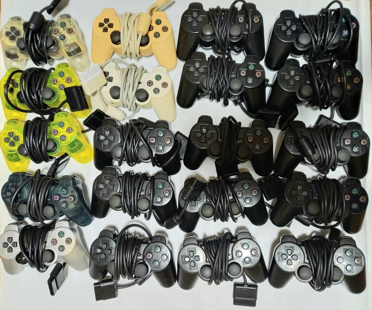 PS2 コントローラーまとめ20個 デュアルショック2 ソニー プレステ DUALSHOCK2 ジャンク