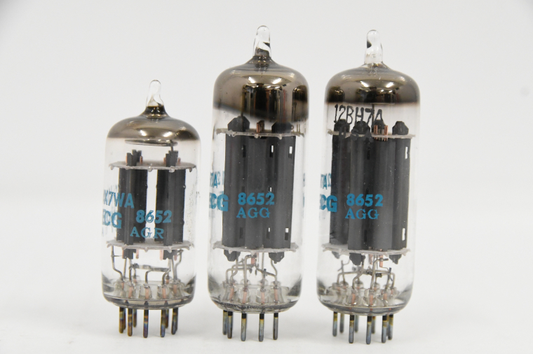 GE 12BH7A 真空管 3本セット General Electric/PhilipsEGC 真空管 12BH7A 双三極管 5本セット