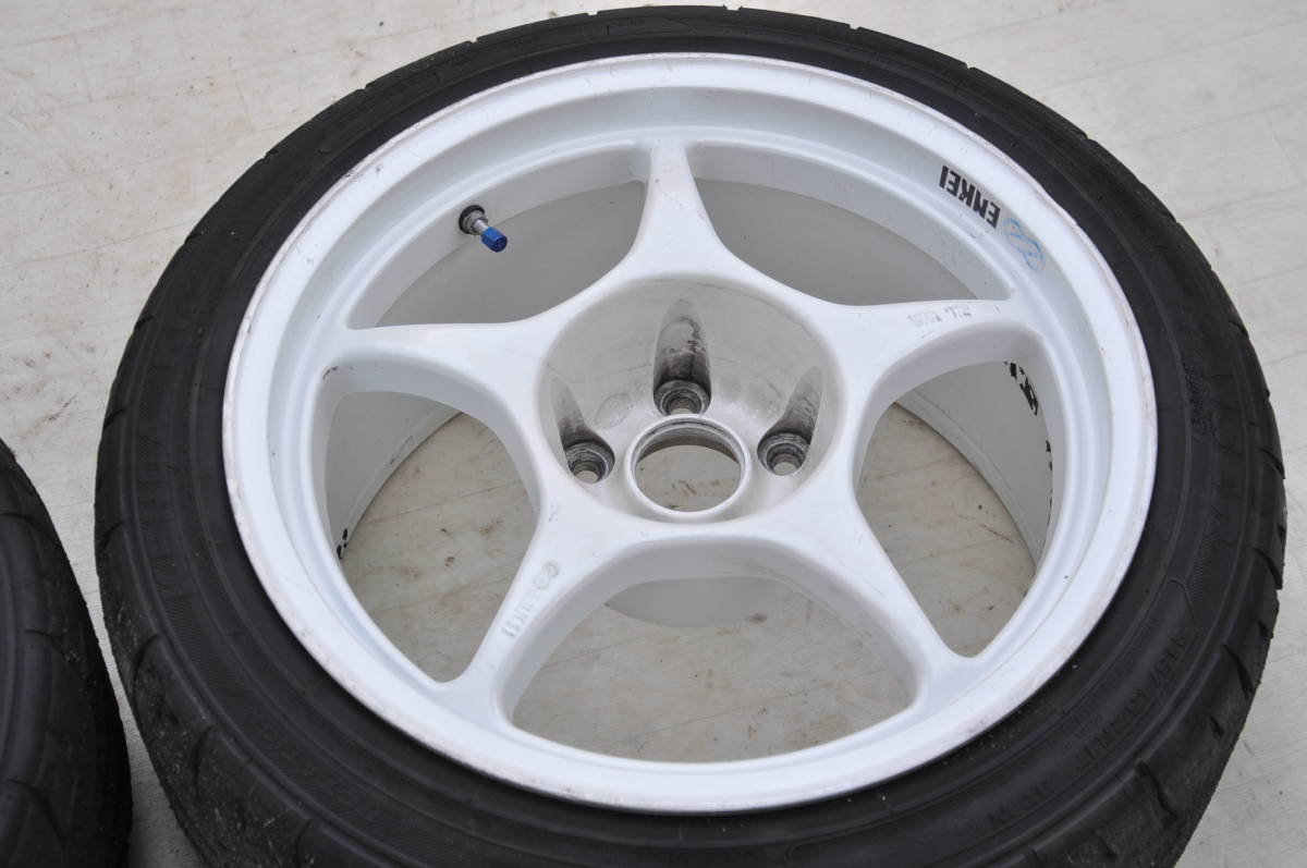 エンケイ RP01 9J オフセット38 蒸し暑く 17インチ中古2本 ホワイト