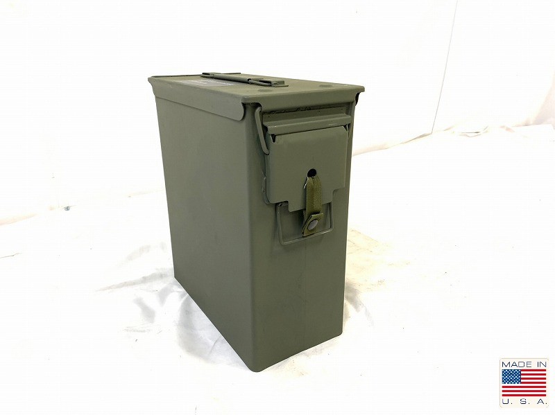 米軍放出品 ☆ 激レア アンモボックス AMMO BOX ミリタリー アンモ缶 アーモ缶 弾薬箱 サバゲー カフェ 世田谷ベース(100)HE5AK-W-#23
