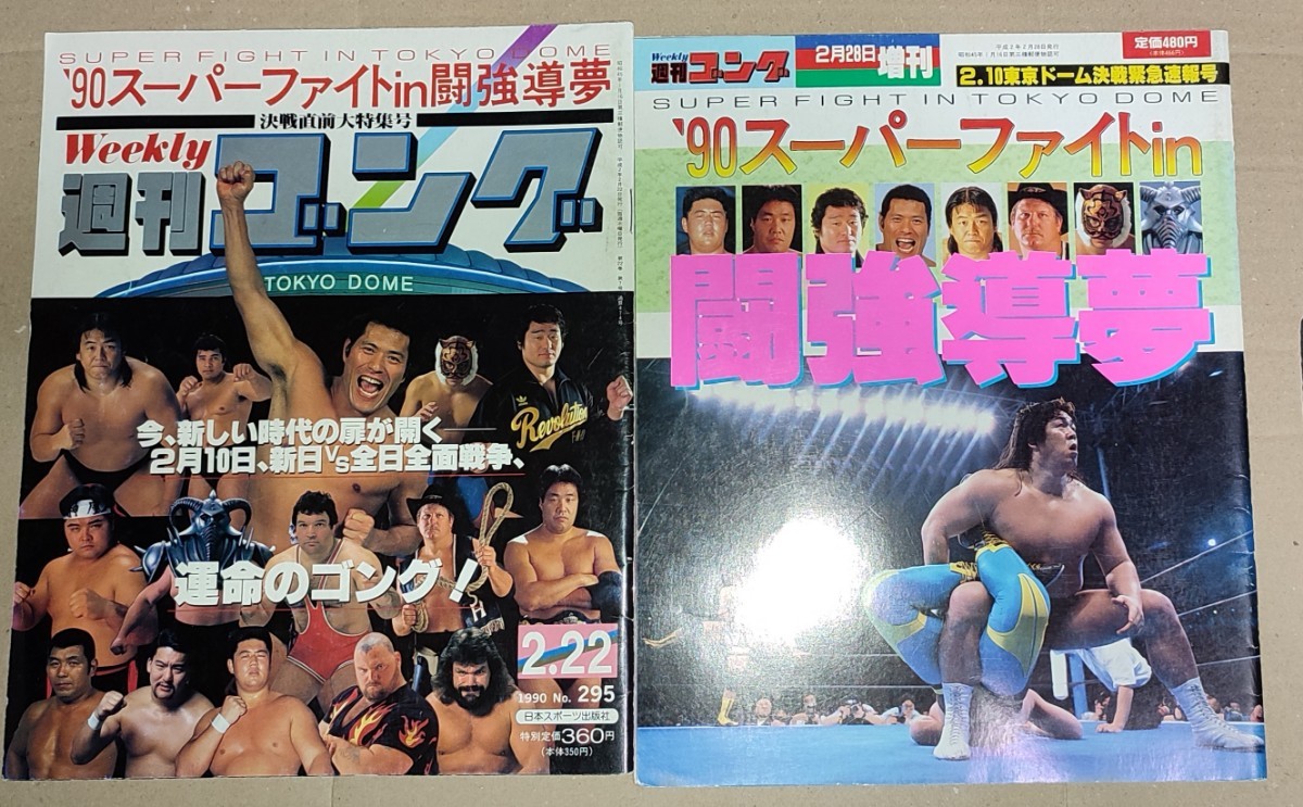 90 スーパーファイトin闘強導夢 週刊ゴング 1990年2月22日号 No.295