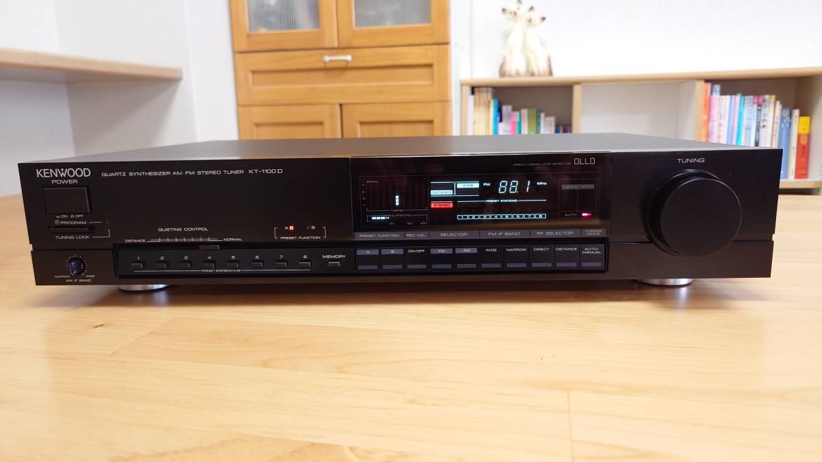 N47☆ケンウッド KENWOOD FM⁄AMチューナー KT-1100D 動作品 中古 ☆ 名機！
