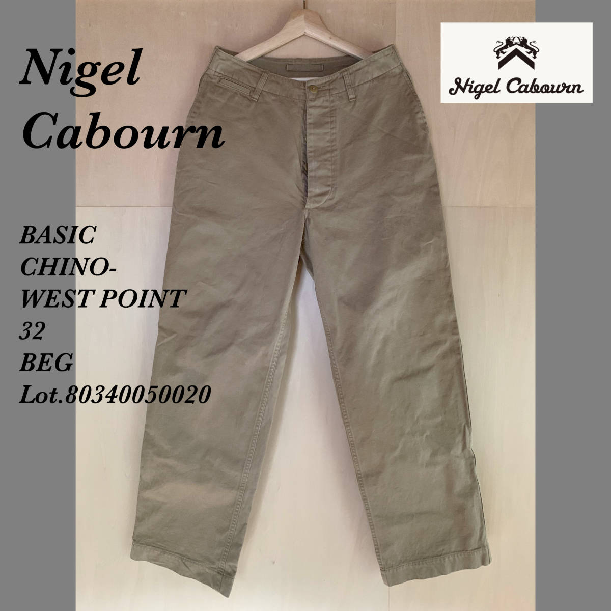 Nigel BASIC CHINO スマクロ町田店の | CabournナイジェルケーボンNEW 