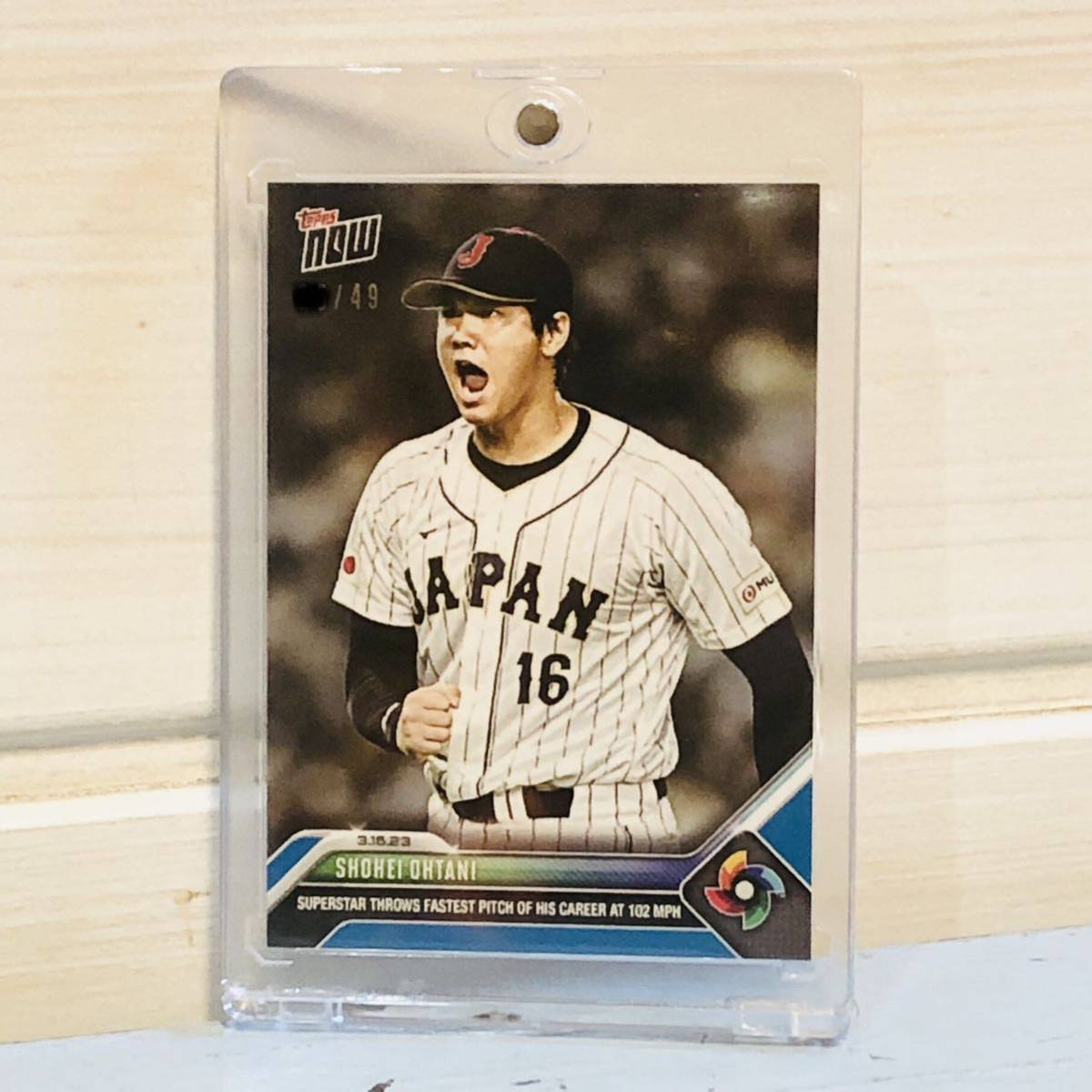 ☆スペシャル☆ 49枚限定 大谷翔平topps now カード WBC サムライJAPAN
