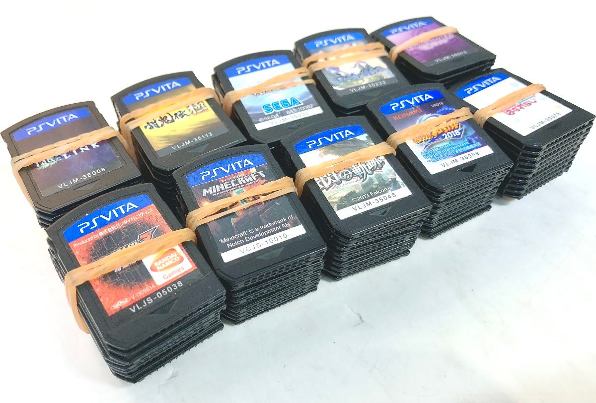 ジャンク】PSVITA ソフトのみ 大量100本 まとめ売り【1円スタート