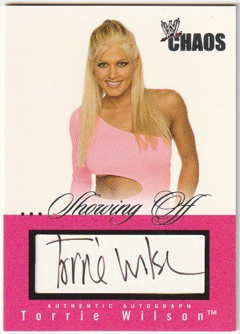 25枚限定】2004 FLEER WWE CHAOS Torrie Wilson Auto #/25 トリー