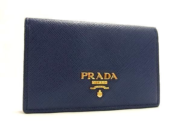 1円 □美品□ PRADA プラダ サフィアーノレザー カードケース カード