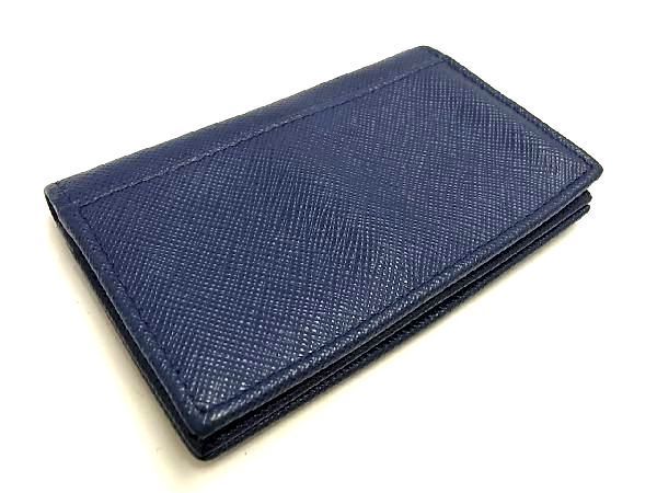 1円 □美品□ PRADA プラダ サフィアーノレザー カードケース カード