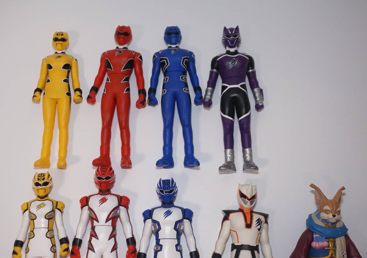 獣拳戦隊ゲキレンジャー ソフビフィギュア 9体セット まとめて ソフビ 