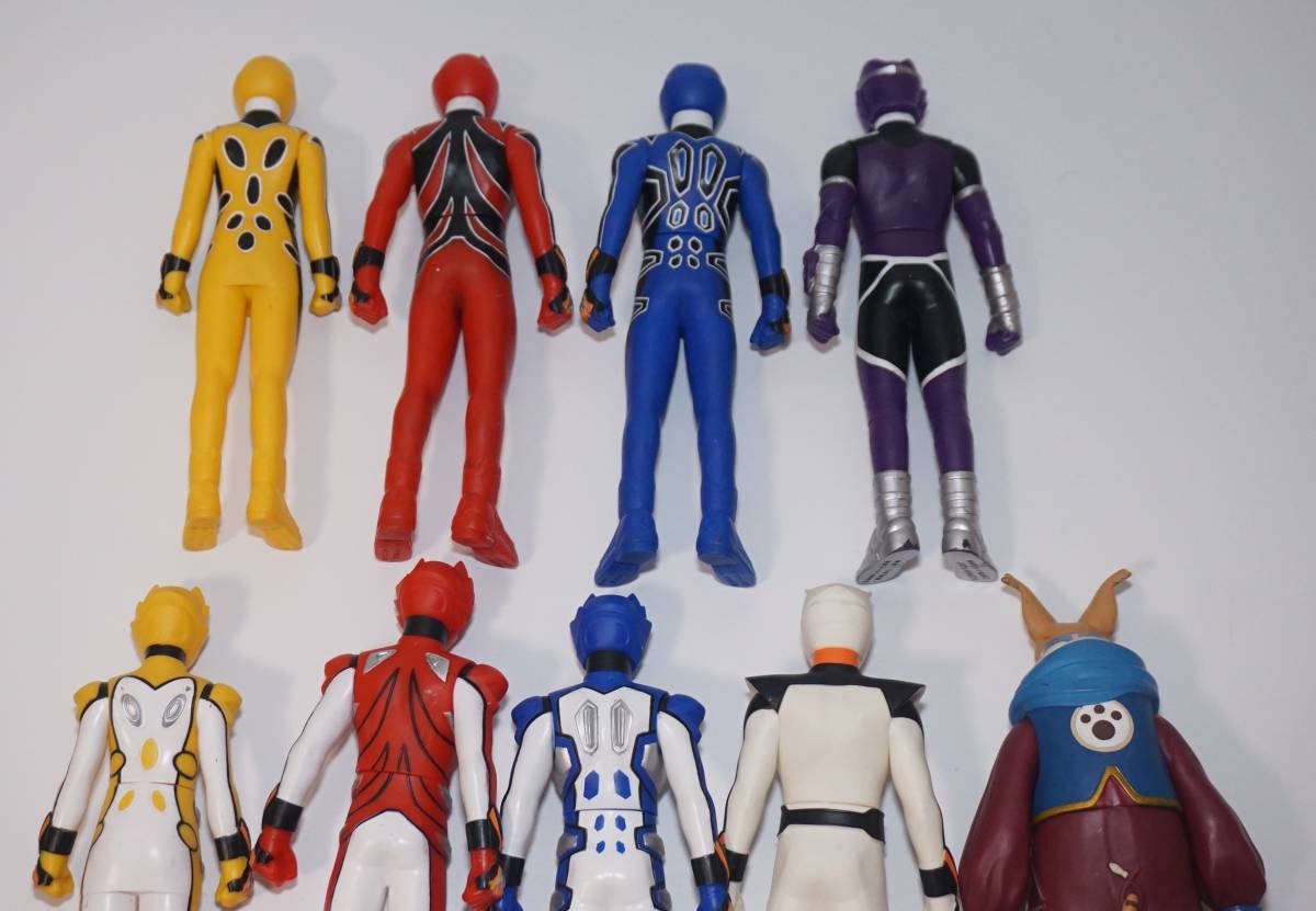 獣拳戦隊ゲキレンジャー ソフビフィギュア 9体セット まとめて ソフビ 