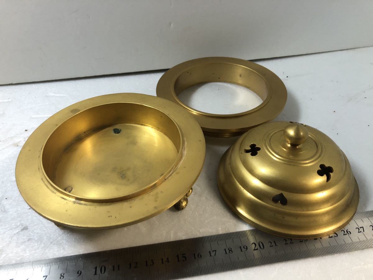 火舎香炉 密教法具 | 仏具 真鍮製 別上筋彫前具