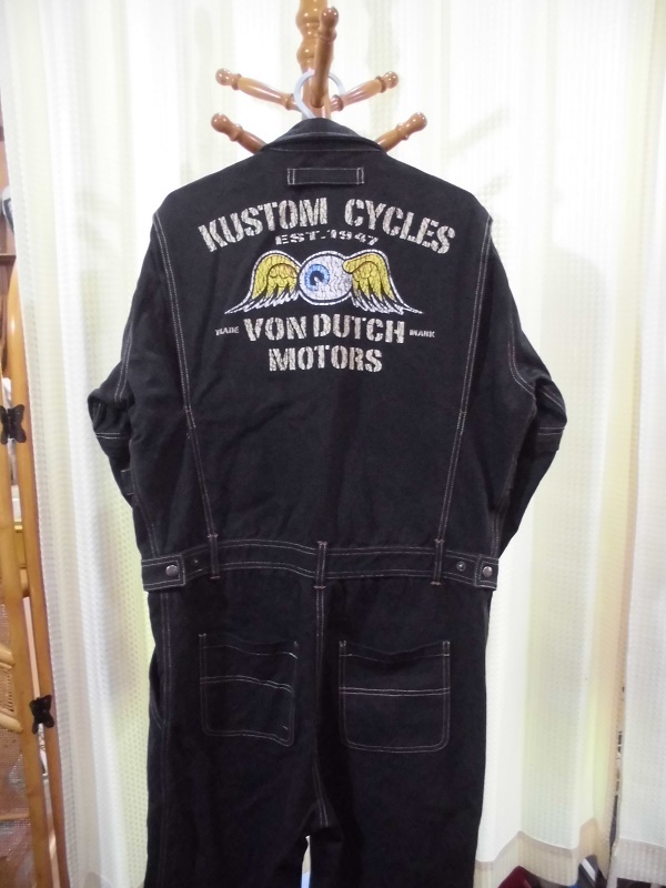 Von Dutch MOTORSのLサイズツナギ MOTORS VON DUTCH 使用品