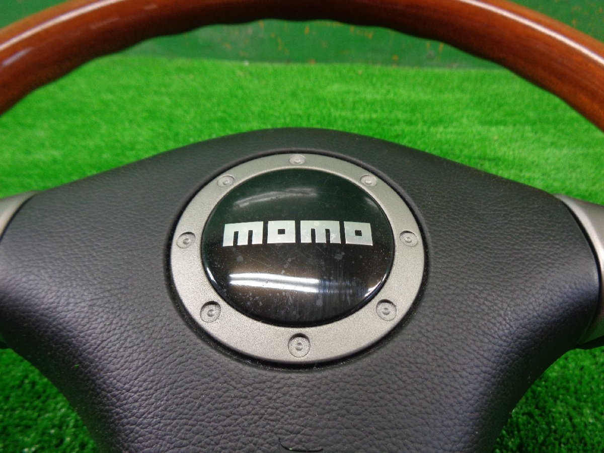 ダイハツ純正OP MOMOウッドコンビステアリング 中古品 MOMO ウッド
