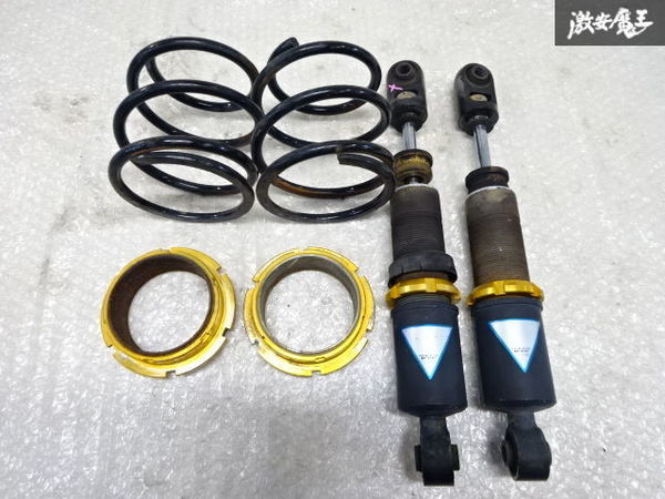 社外 MH21S ワゴンＲスティングレー フルタップ 車高調用 リアショック アジャスター スプリング 減衰調整 訳あり 部品取り 棚22-3