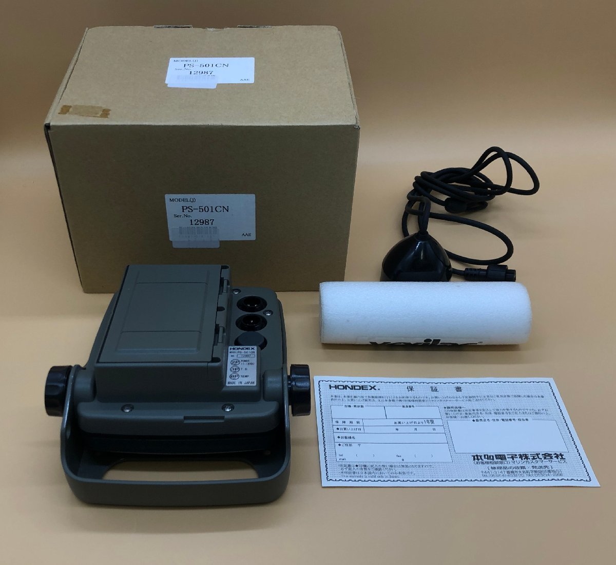 HONDEX/ホンデックス PS-501CN 魚群探知機 魚探 釣り フィッシング ※通電のみ確認【現状品】[64-0509-E1]