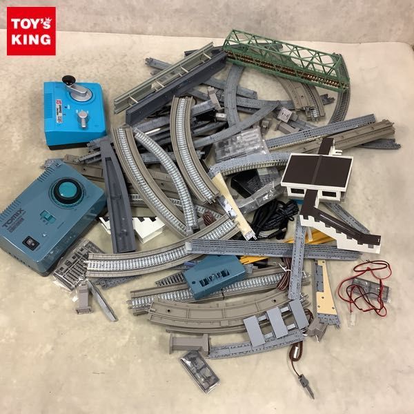 1円〜 訳あり TOMIX 他 Nゲージ パワーパック ホーム レール 鉄橋 等