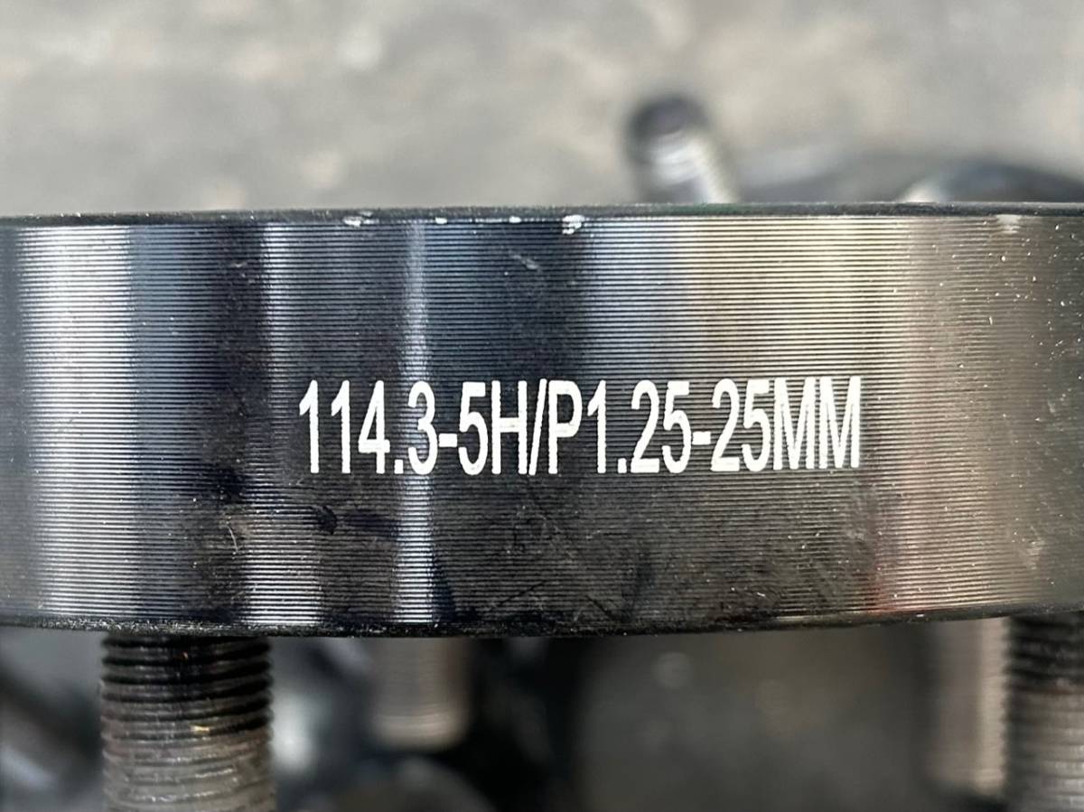 Durax ワイドトレッドスペーサー 25mm幅 PCD114.3 5H 日産用 ピッチ 