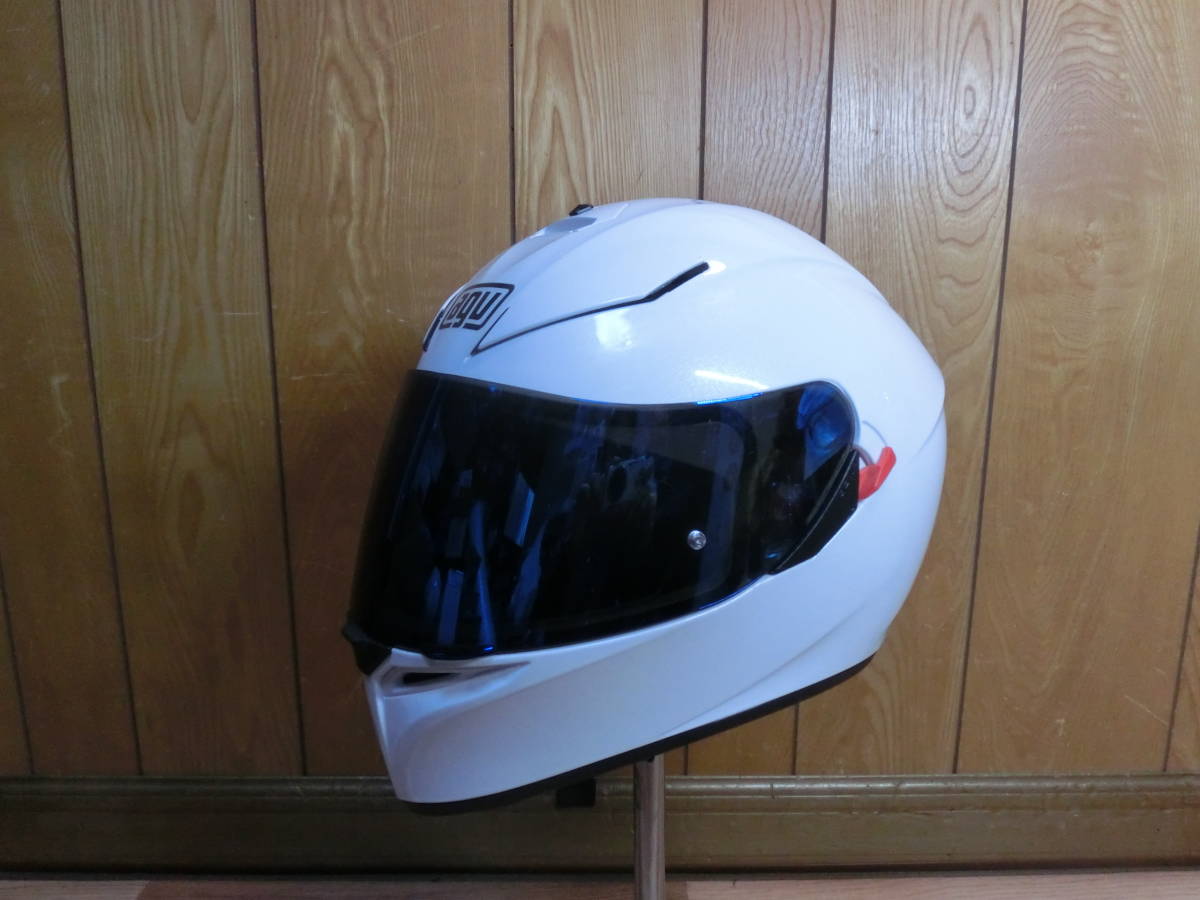 ○ AGV K3 SV フルフェイスヘルメットお洒落なパールホワイト Lサイズ