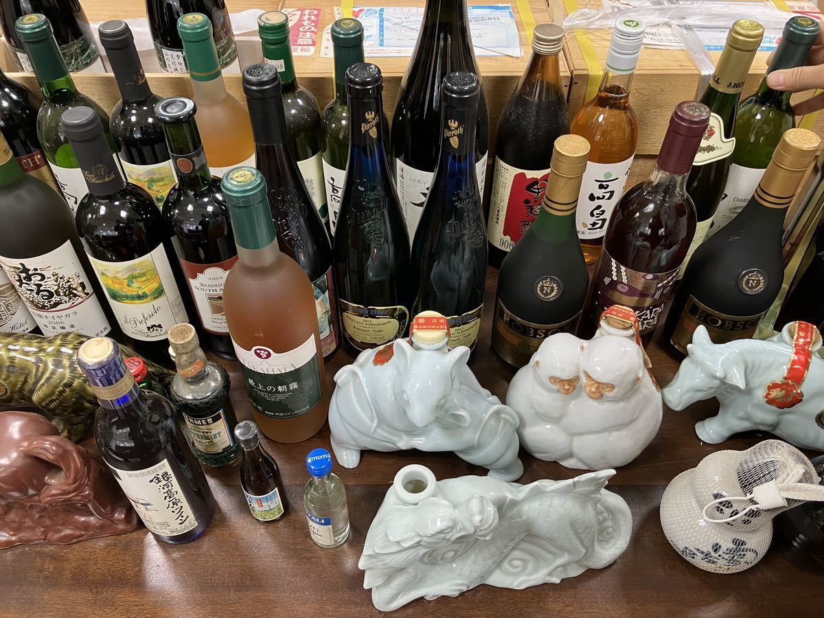 23050901] お酒 ワイン ウィスキー 古酒 大量まとめて 注意)空き瓶あり 