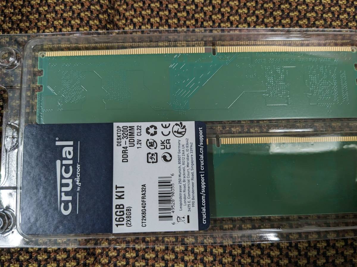 Crucial DDR4-3200 DDR4 UDIMM DDR4-3200(PC4-25600) TS crucial