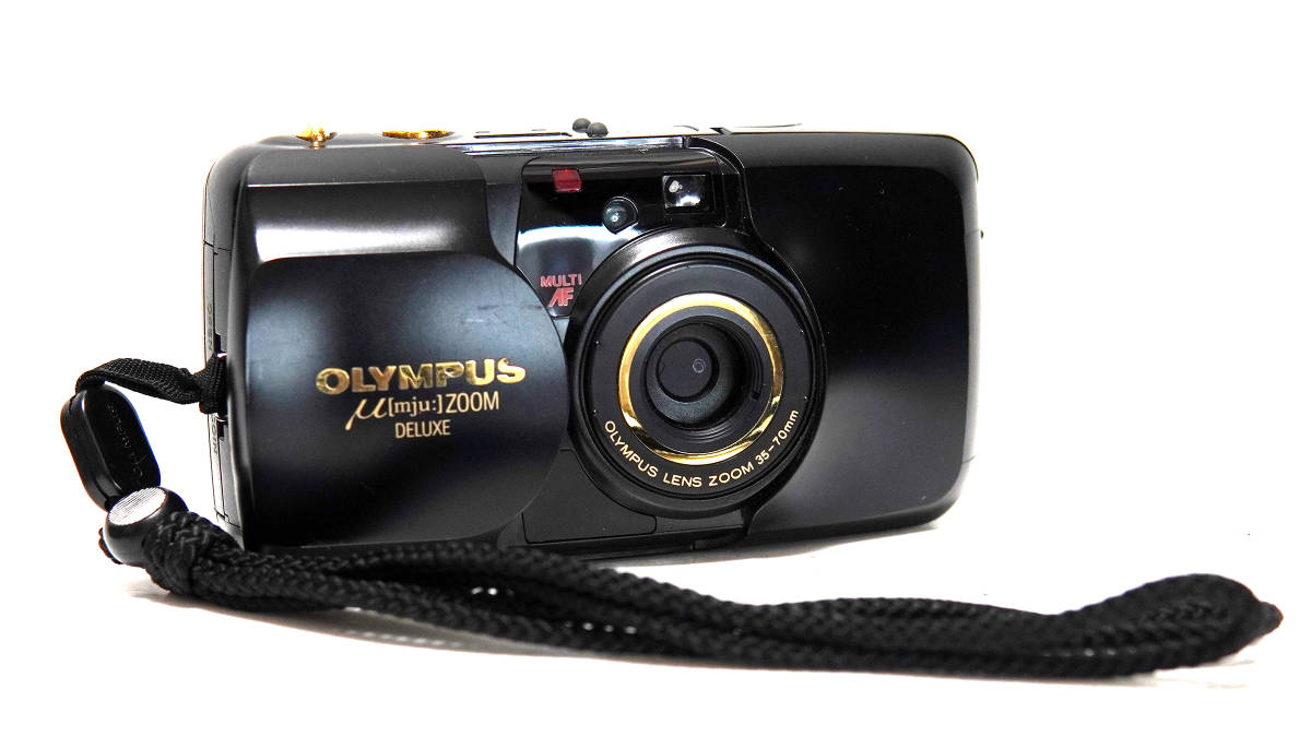 OLYMPUS μ[mju:]ZOOM DELUXE フラッシュOK 動作品 販売促進 良品☆オリンパス OLYMPUS μ [mju:] ZOOM DELUXE☆フラッシュ