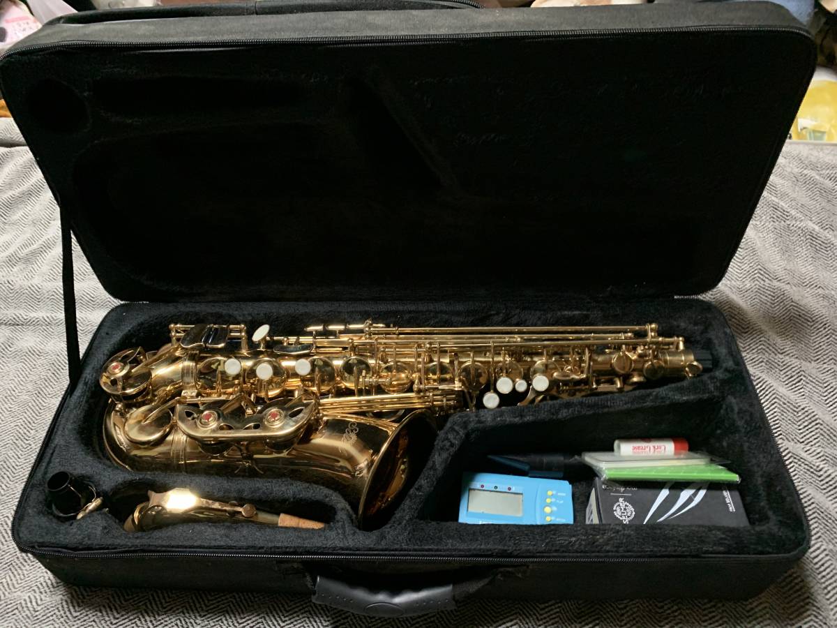 soleil アルトサックス　ソフトケース　セルマーのマウスピース付き。