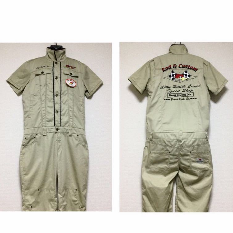 新品☆GLAY SMITH/クレイスミス☆半袖☆つなぎ/オーバーオール☆両面 