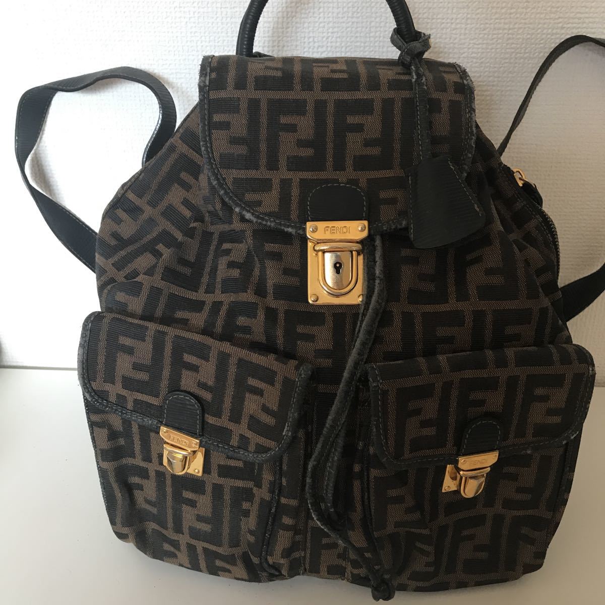 フェンディ ヴィンテージ ズッカ バックパック リュック バッグ レア 