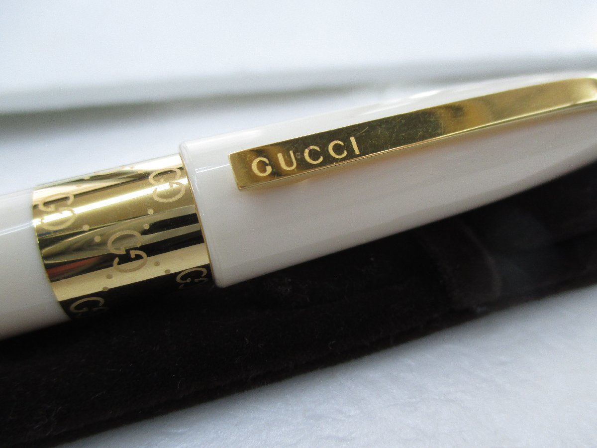 グッチ ボールペン GUCCI ホワイト×ゴールド ボールペン GUCCI グッチ