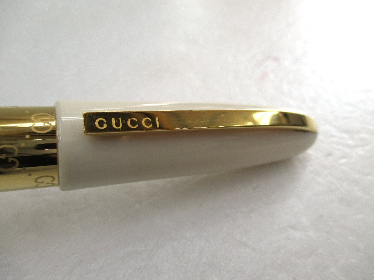 グッチ ボールペン GUCCI ホワイト×ゴールド ボールペン GUCCI グッチ