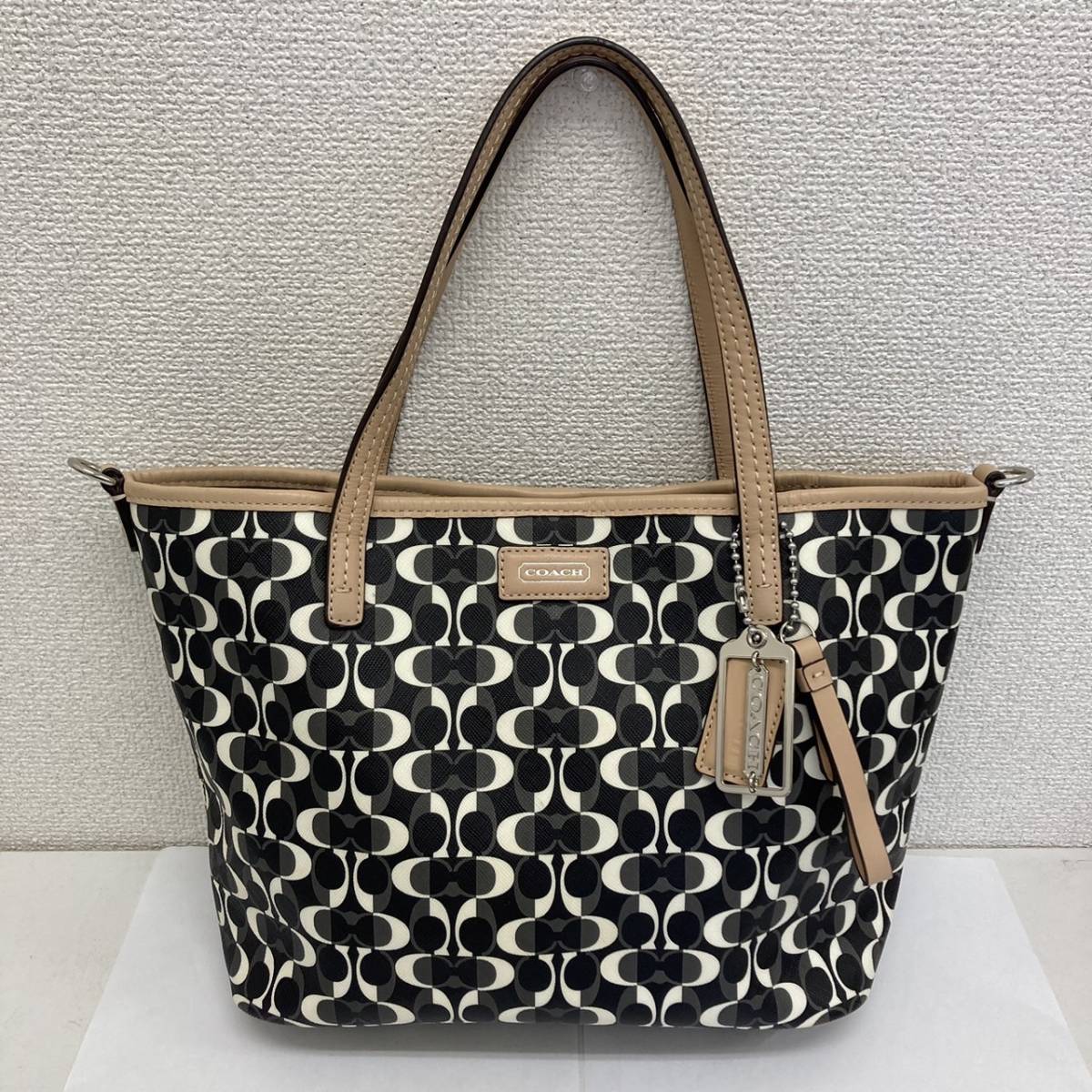 ♪ COACH コーチ 2WAY メトロドリームシグネチャー柄 トートバッグ 