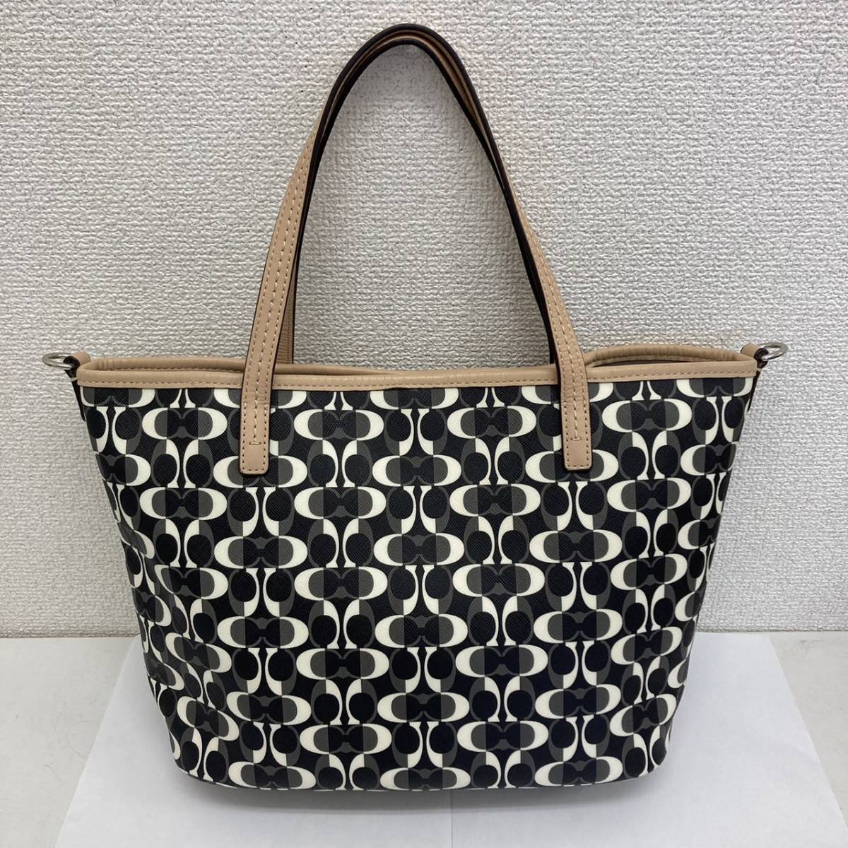 ♪ COACH コーチ 2WAY メトロドリームシグネチャー柄 トートバッグ 