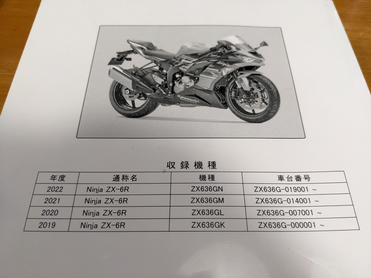 Kawasaki カワサキ ZX-6R 2019-2022 ZX636G サービスマニュアル