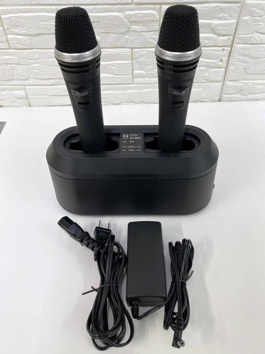 TOA】ワイヤレスマイクロフォンWM-D1200無線WM-D1300充電器 TOA