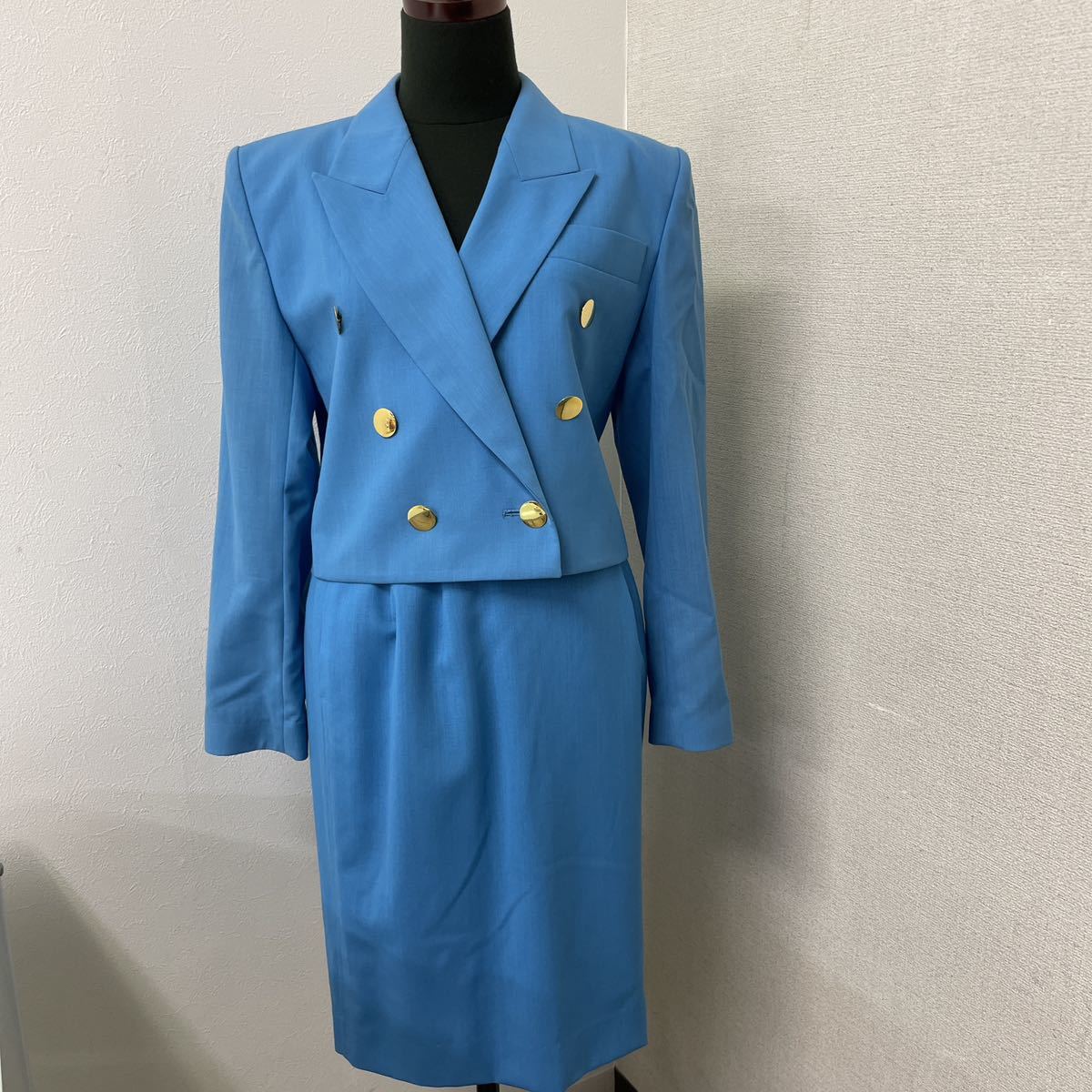 b☆イブサンローラン スカートスーツ YVES SAINT LAURENT セットアップ