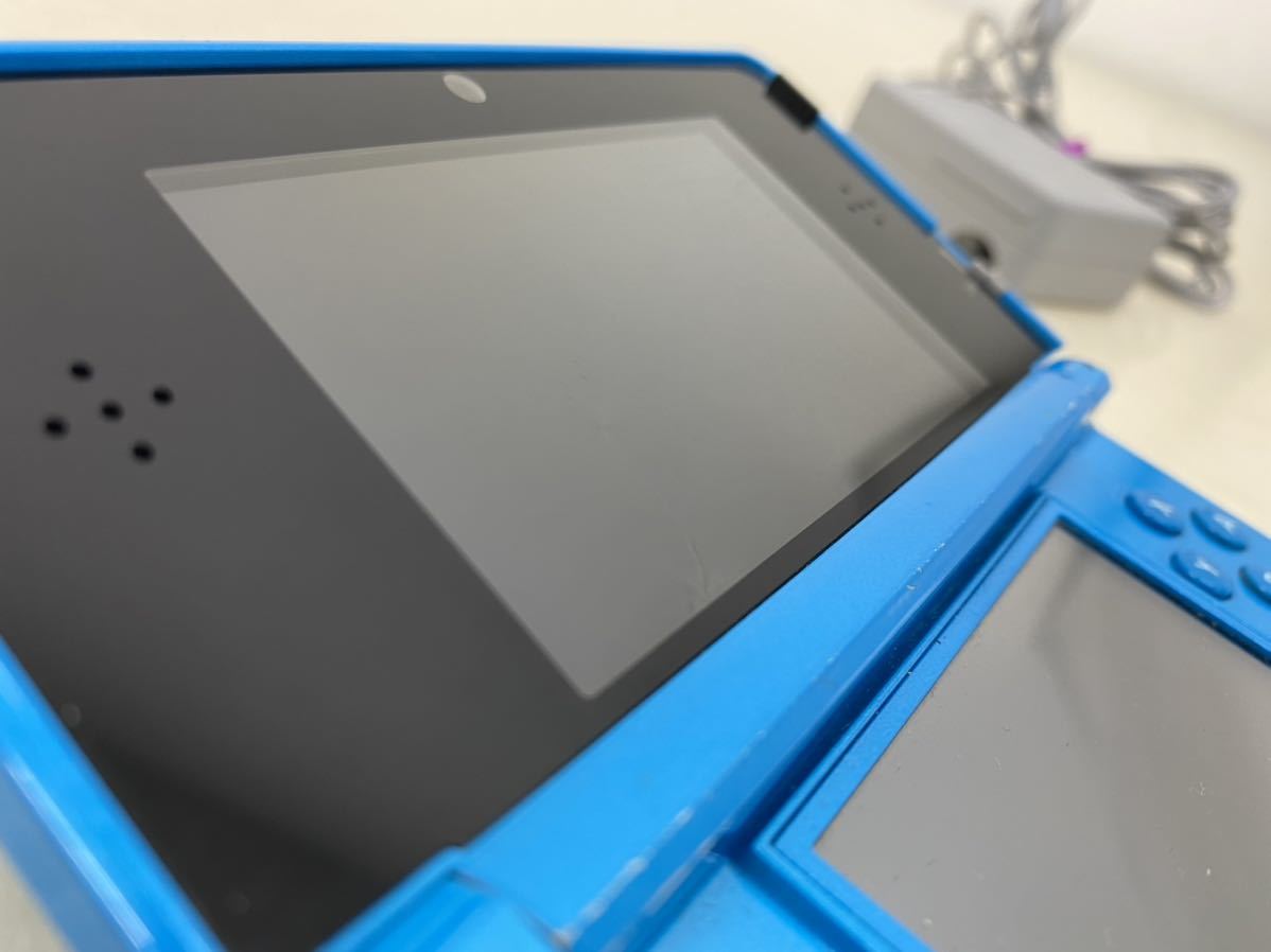 ニンテンドー3DS 本体 CTR-001 アクアブルー 動作品 初期化済 中古