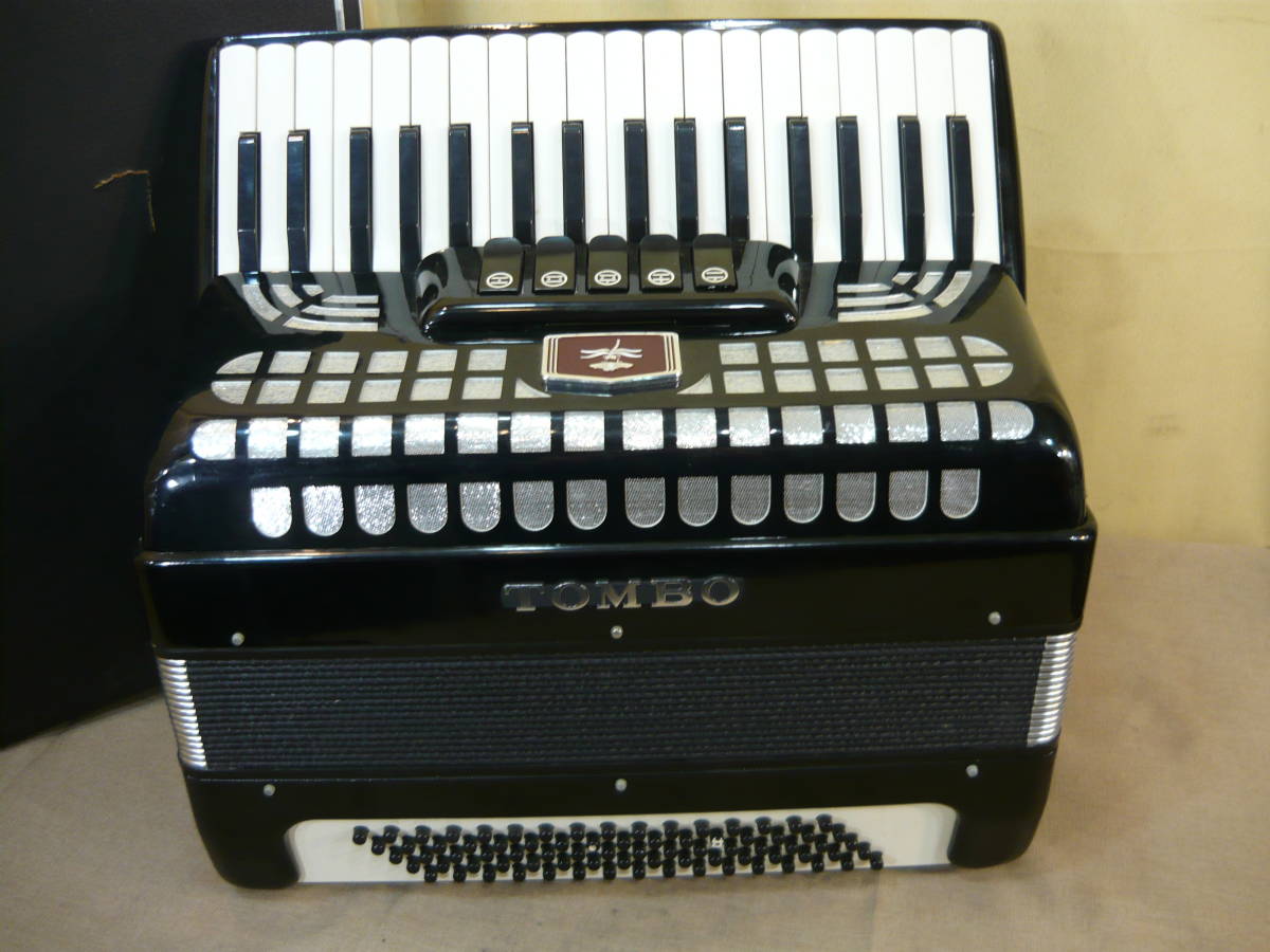 TOMBO No.65 アコーディオン トンボ 34鍵盤 80ベース アコーディオン TOMBO 34鍵盤 トンボ 80ベース No.65 稼動品 公式通販