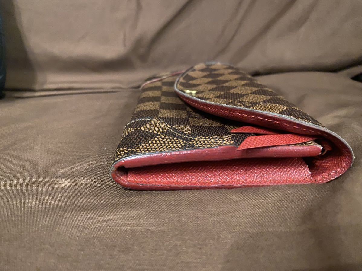 LOUIS VUITTON ルイヴィトン ポルトフォイユ・サラ ダミエ 二 LOUIS
