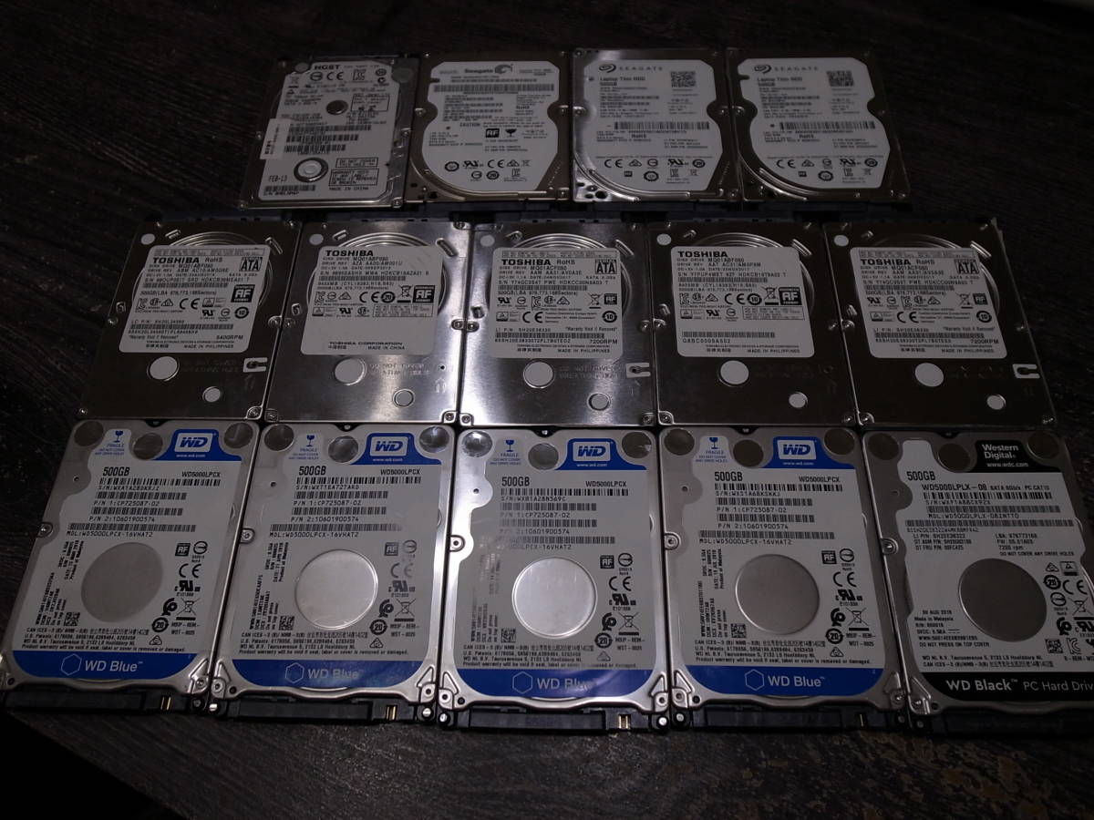 HDD 2.5インチ 整備済み品 500GB、内蔵 HDDのメーカー7社や種類を比較
