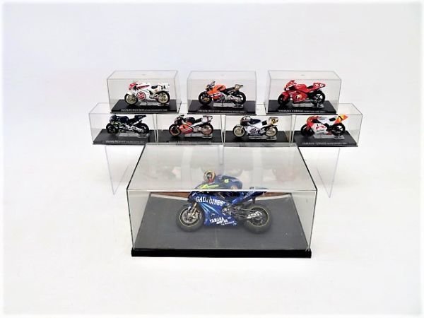 yoky0122-1 606 YAMAHA ヤマハ HONDAホンダ SUZUKI スズキ YZR500 / RC211V / RGV500 等 バイク 飾り 玩具 8点 まとめて 現状品
