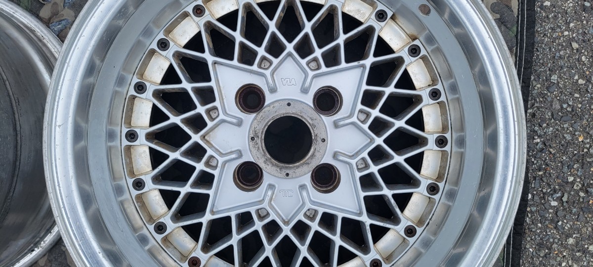 Hoshino Racing IMPUL インパル PROー MESH 15インチ 8J-5 PCD114.3 4H 。旧車 などに IMPUL インパル HOSHINO メッシュ TEAM G5